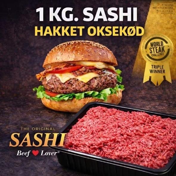 Sashi hakket oksekød