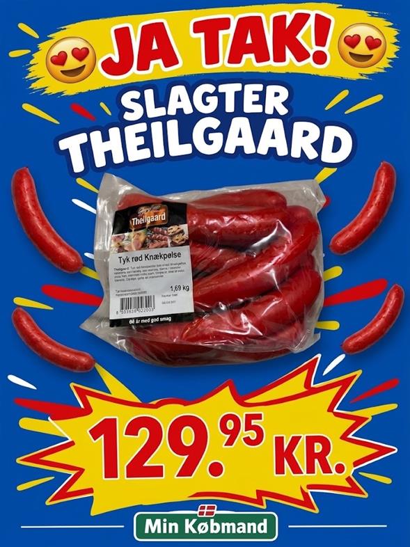 Slagter Theilgaard Tyk rød / Knækpølse