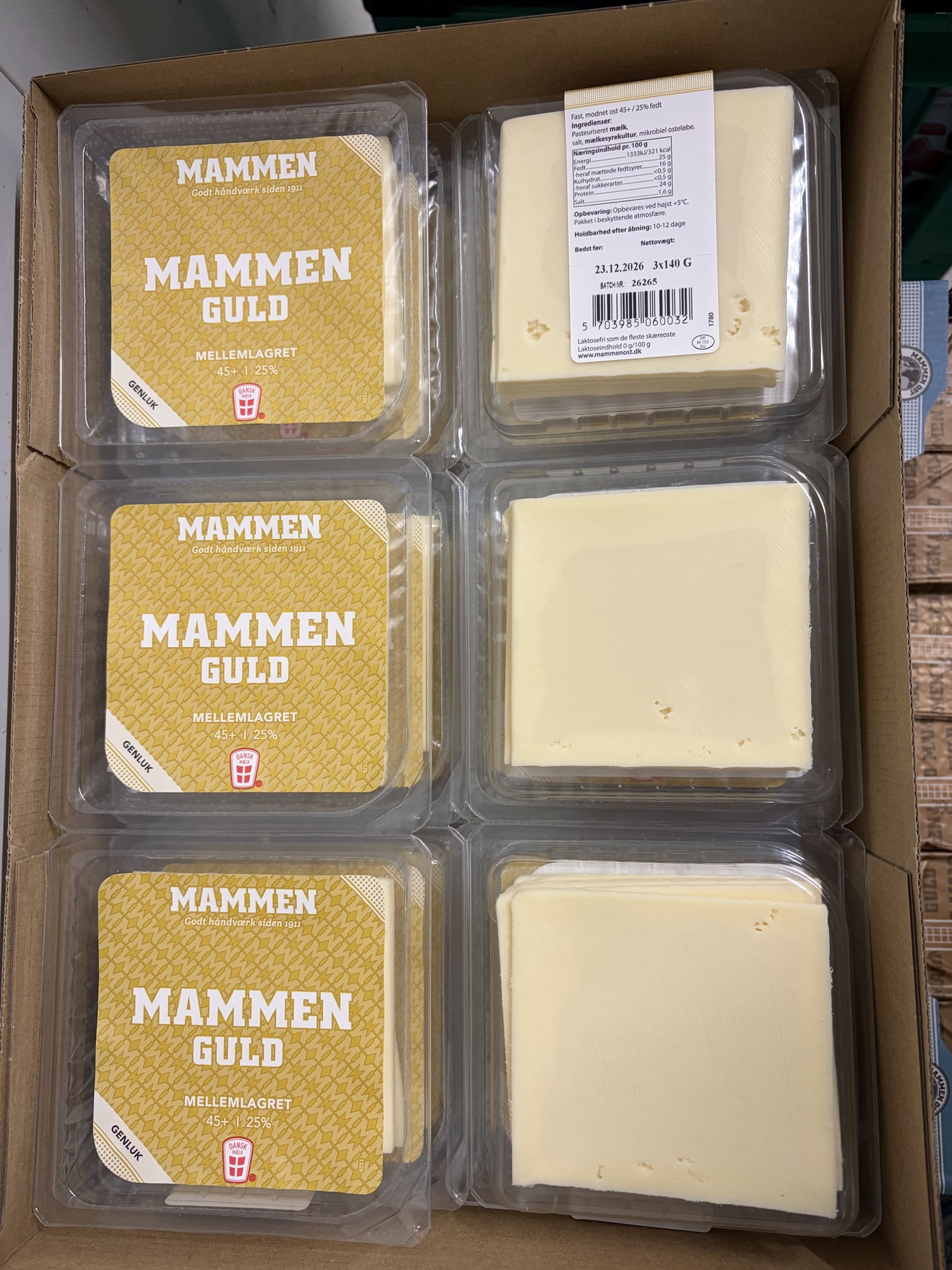 Mammen guld 3-pak i skiver