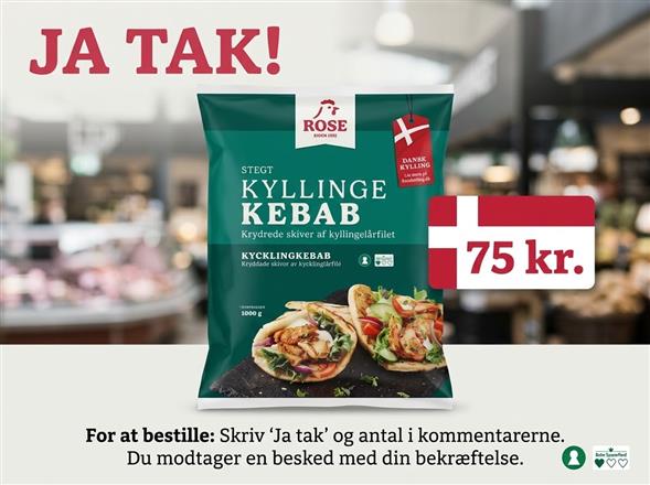 Kyllinge kebab 1 kg